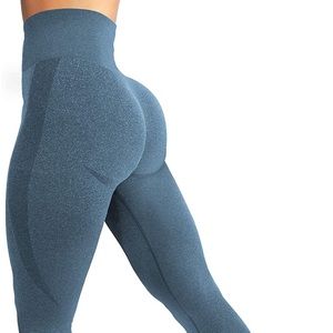 3 High Waist Workout Gym Smile Contour Seamless Leggings Yoga Pants Tights